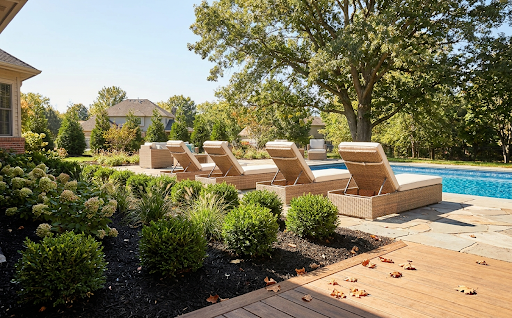 The Poolside Reset After a Big Landscaping Day